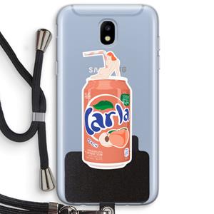 CaseCompany S(peach)less: Samsung Galaxy J5 (2017) Transparant Hoesje met koord