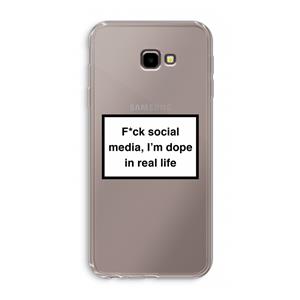 CaseCompany I'm dope: Samsung Galaxy J4 Plus Transparant Hoesje