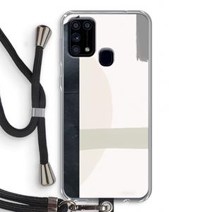 CaseCompany Baca: Samsung Galaxy M31 Transparant Hoesje met koord