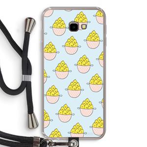 CaseCompany Citroenen: Samsung Galaxy J4 Plus Transparant Hoesje met koord