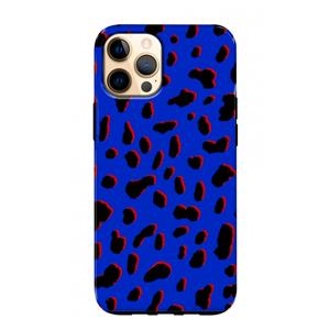 CaseCompany Blue Leopard: iPhone 12 Pro Max Tough Case