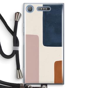 CaseCompany Geo #5: Sony Xperia XZ1 Transparant Hoesje met koord