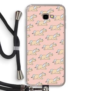 CaseCompany Ponys: Samsung Galaxy J4 Plus Transparant Hoesje met koord