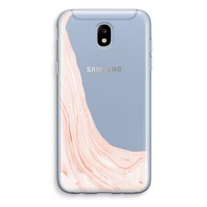 CaseCompany Peach bath: Samsung Galaxy J5 (2017) Transparant Hoesje