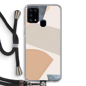 CaseCompany Formo: Samsung Galaxy M31 Transparant Hoesje met koord