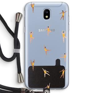 CaseCompany Dans #2: Samsung Galaxy J5 (2017) Transparant Hoesje met koord