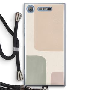 CaseCompany Geo #7: Sony Xperia XZ1 Transparant Hoesje met koord