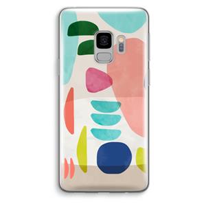 CaseCompany Bold Rounded Shapes: Samsung Galaxy S9 Transparant Hoesje