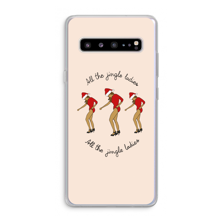 CaseCompany Jingle Ladies: Samsung Galaxy S10 5G Transparant Hoesje