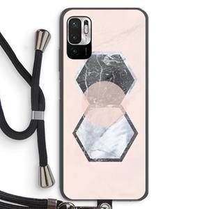 CaseCompany Creatieve toets: Xiaomi Redmi Note 10 5G Transparant Hoesje met koord