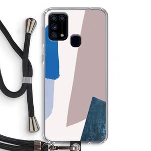 CaseCompany Lapis: Samsung Galaxy M31 Transparant Hoesje met koord