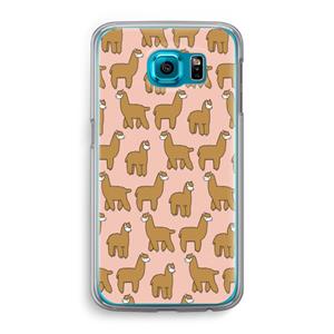 CaseCompany Alpacas: Samsung Galaxy S6 Transparant Hoesje