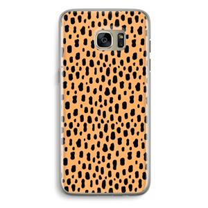 CaseCompany Panter: Samsung Galaxy S7 Edge Transparant Hoesje