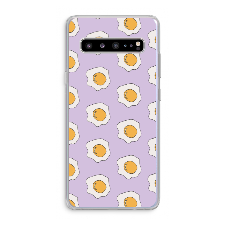 CaseCompany Bacon to my eggs #1: Samsung Galaxy S10 5G Transparant Hoesje