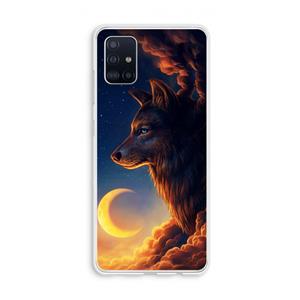 CaseCompany Night Guardian: Galaxy A51 4G Transparant Hoesje