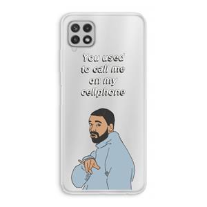 CaseCompany Hotline bling: Samsung Galaxy A22 4G Transparant Hoesje