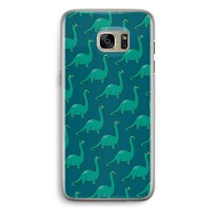 CaseCompany Diplodocus: Samsung Galaxy S7 Edge Transparant Hoesje