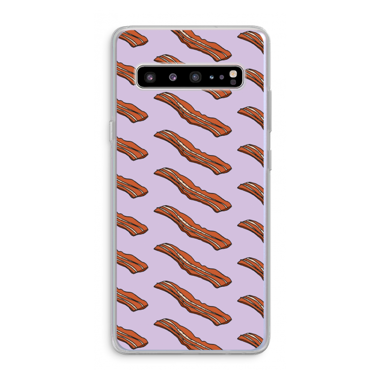 CaseCompany Bacon to my eggs #2: Samsung Galaxy S10 5G Transparant Hoesje