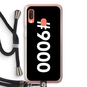 CaseCompany 9000: Samsung Galaxy A20e Transparant Hoesje met koord