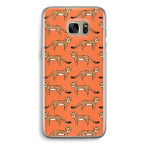 CaseCompany Cheetah: Samsung Galaxy S7 Edge Transparant Hoesje