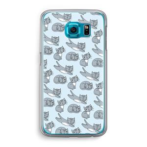 CaseCompany Poezen: Samsung Galaxy S6 Transparant Hoesje