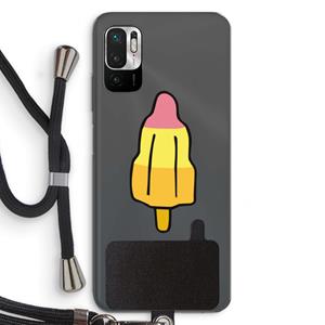 CaseCompany Raketijsje: Xiaomi Redmi Note 10 5G Transparant Hoesje met koord