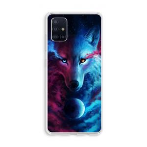 CaseCompany Where Light And Dark Meet: Galaxy A51 4G Transparant Hoesje