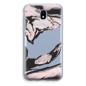CaseCompany Roze stroom: Samsung Galaxy J5 (2017) Transparant Hoesje