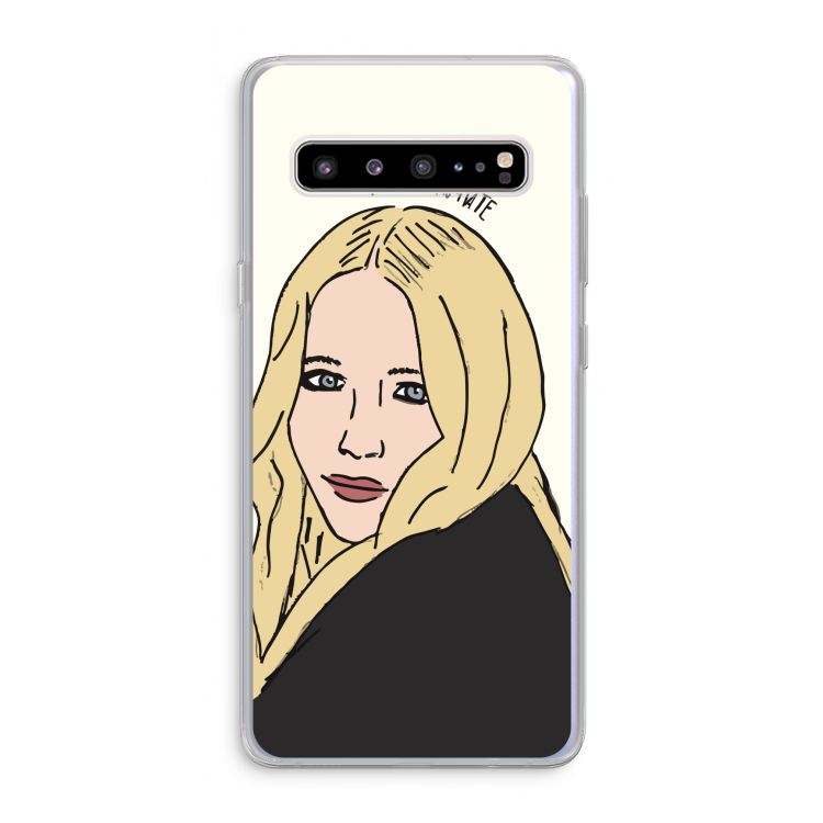 CaseCompany Mary Kate: Samsung Galaxy S10 5G Transparant Hoesje