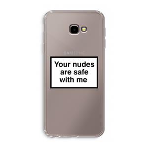 CaseCompany Safe with me: Samsung Galaxy J4 Plus Transparant Hoesje