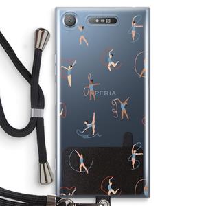 CaseCompany Dancing #3: Sony Xperia XZ1 Transparant Hoesje met koord