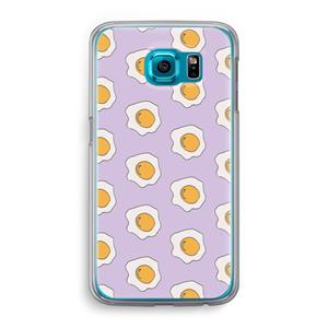 CaseCompany Bacon to my eggs #1: Samsung Galaxy S6 Transparant Hoesje