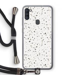CaseCompany Terrazzo N°14: Samsung Galaxy A11 Transparant Hoesje met koord