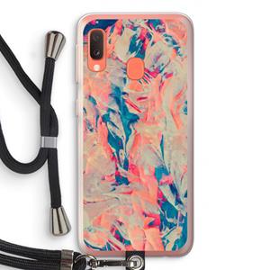 CaseCompany Alone: Samsung Galaxy A20e Transparant Hoesje met koord