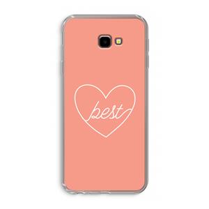 CaseCompany Best heart: Samsung Galaxy J4 Plus Transparant Hoesje