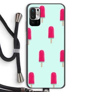 CaseCompany Waterijsje: Xiaomi Redmi Note 10 5G Transparant Hoesje met koord