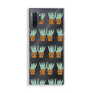 CaseCompany Sansevieria: Samsung Galaxy Note 10 Plus Transparant Hoesje
