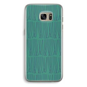 CaseCompany Swirls: Samsung Galaxy S7 Edge Transparant Hoesje
