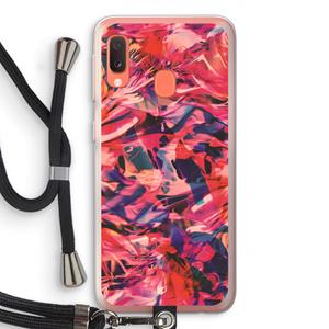 CaseCompany California: Samsung Galaxy A20e Transparant Hoesje met koord