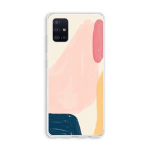 CaseCompany Saturday Flow: Galaxy A51 4G Transparant Hoesje