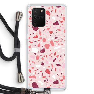 CaseCompany Terrazzo N°15: Samsung Galaxy S10 Lite Transparant Hoesje met koord