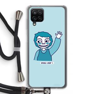 CaseCompany Zwaai: Samsung Galaxy A12 Transparant Hoesje met koord