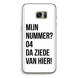CaseCompany Da ziede van hier: Samsung Galaxy S7 Edge Transparant Hoesje