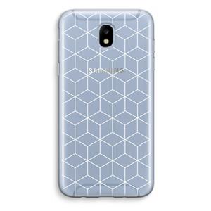 CaseCompany Zwart-witte kubussen: Samsung Galaxy J5 (2017) Transparant Hoesje