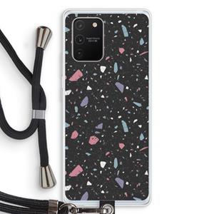 CaseCompany Terrazzo N°16: Samsung Galaxy S10 Lite Transparant Hoesje met koord