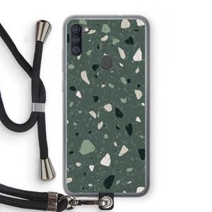 CaseCompany Terrazzo N°19: Samsung Galaxy A11 Transparant Hoesje met koord