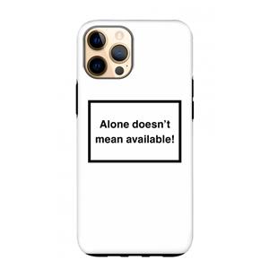 CaseCompany Alone: iPhone 12 Pro Max Tough Case