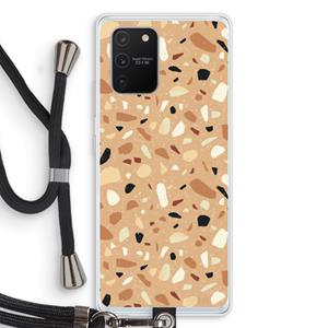 CaseCompany Terrazzo N°17: Samsung Galaxy S10 Lite Transparant Hoesje met koord