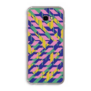 CaseCompany Skew Blush 1: Samsung Galaxy J4 Plus Transparant Hoesje