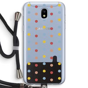 CaseCompany Bollen: Samsung Galaxy J5 (2017) Transparant Hoesje met koord